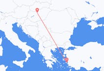 Loty z Samos, Grecja z Budapeszt, Węgry