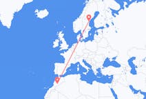 Flights from Ouarzazate, Morocco to Sundsvall, Sweden
