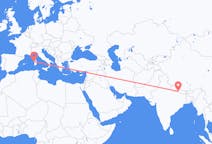 Flyreiser fra Bharatpur, Nepal til Alghero, Italia