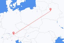 Flug frá Minsk, Hvíta-Rússlandi til Innsbruck, Austurríki