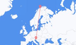 Flyg från Sørkjosen, Norge till Rijeka, Kroatien