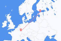 Flyg från Tallinn, Estland till Saarbrücken, Tyskland