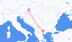 Voos de Salónica, Grécia para Héviz, Hungria
