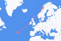 Flights from Flores Island, Portugal to Hemavan, Sweden
