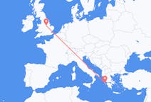 出发地 希腊从 凯法利尼亚岛前往英格兰的诺丁汉的航班