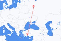 Flights from Antalya, Turkey to Kaluga, Russia