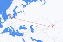 Flights from from Ürümqi to Copenhagen