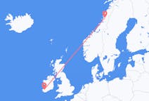 Fly fra Mosjøen til County Kerry