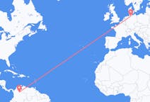 Flyreiser fra Bucaramanga, Colombia til Hamburg, Tyskland