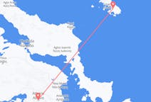 Flyg från Skyros, Grekland till Aten, Grekland