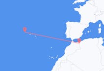 Flights from Oujda, Morocco to Flores Island, Portugal