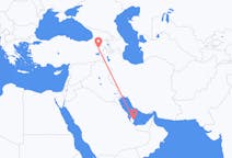 Vluchten van Doha, Qatar naar Ağrı, Turkije
