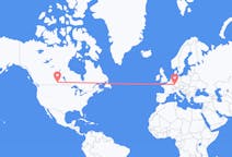 Flyg från Regina, Saskatchewan, Kanada till Karlsruhe, Tyskland