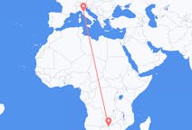 Flyrejser fra Livingstone, Zambia til Firenze, Italien