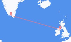 Flyg från Qaqortoq till Belfast