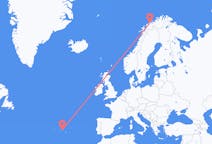Vluchten van Terceira naar Tromsø