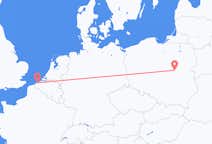 Flyreiser fra Warszawa, Polen til Ostend, Belgia