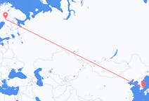 Lennot Ulsanista, Etelä-Korea Rovaniemelle, Suomi