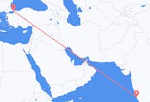 出发地 印度出发地 门格洛尔目的地 土耳其伊斯坦布尔的航班