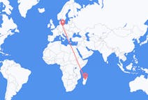 Flyg från Antananarivo, Madagaskar till Berlin, Maryland, Tyskland
