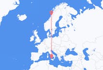 Flights from Mosjøen, Norway to Palermo, Italy