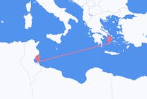 出发地 突尼斯出发地 杰尔巴岛目的地 希腊Milos的航班