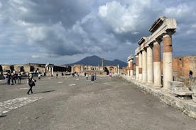 Pompeji og Vesuv-tur med frokostvinsmagning fra Positano