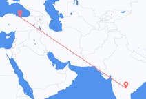 Flyreiser fra Hyderabad, India til Ordu, Tyrkia