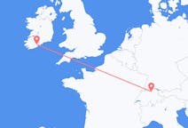 Vluchten van Cork, Ierland naar Zürich, Zwitserland