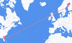 Flights from Orlando to Vaasa