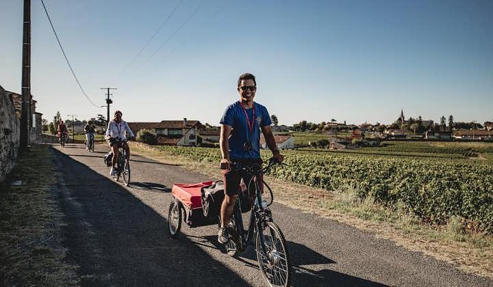 圣埃美隆电动自行车一日游，包括品酒和午餐