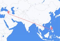 Flyreiser fra Bacolod, Filippinene til Sirnak, Tyrkia