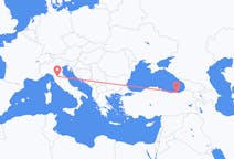 Lennot Firenzestä, Italia Trabzoniin, Turkki