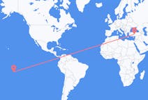 Flyreiser fra Rangiroa, Fransk Polynesia til Nevsehir, Tyrkia
