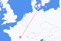Flyrejser fra Clermont-Ferrand til København
