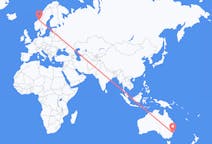 Flyrejser fra Sydney, Australien til Trondheim, Norge