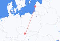 Vols de Palanga, Lituanie pour la Vienne, Autriche