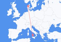 出发地 丹麦出发地 比隆目的地 意大利巴勒莫的航班