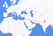 Flyg från Gwalior, Indien till Ibiza, Spanien