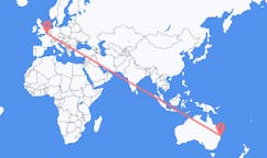 Flyreiser fra Ballina, Australia til Lille, Frankrike
