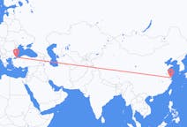 Flyg från Shanghai, Kina till Istanbul, Turkiet