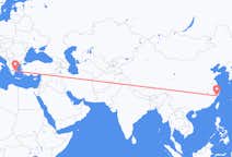 中国出发地 温州市飞往中国目的地 雅典的航班