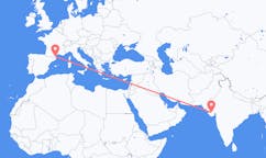 Flights from Rajkot, India to Perpignan, France