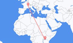 Flyreiser fra Mwanza, Tanzania til Chambery, Frankrike