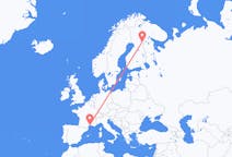 Loty z miasta Kuusamo do miasta Montpellier