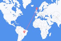 Flyg från Brasília, Brasilien till Aberdeen, Skottland