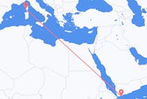 出发地 也门出发地 亞丁目的地 法国阿雅克肖的航班