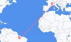 Flyreiser fra Araguaína, Brasil til Marseille, Frankrike