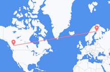 Vluchten van Prince George, Canada naar Rovaniemi, Finland