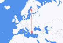 Flights from Tampere, Finland to Plaka, Milos, Greece